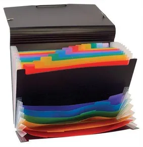 Aktentasche mit Fächern Rainbow Class, 12+6-teilig, schwarz, PP, VIQUEL
